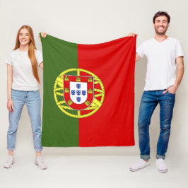 Portugiesische Flagge Fleecedecke
