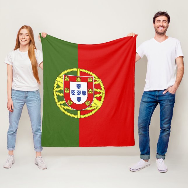 Portugiesische Flagge Fleecedecke (Beispiel)