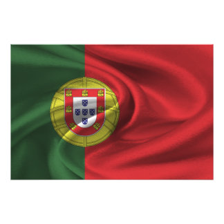 portugiesische Flagge Fotodruck
