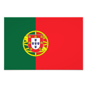 portugiesische Flagge Fotodruck