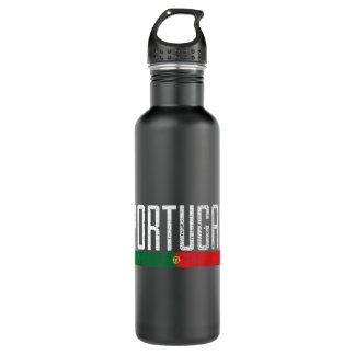 Portugiesische Flagge für den Fußball-Ball Portuga Edelstahlflasche
