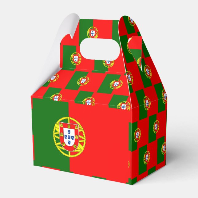 portugiesische Flagge Geschenkschachtel (Rückseite)