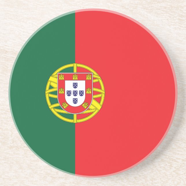 portugiesische Flagge Getränkeuntersetzer (Vorne)