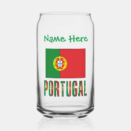 Portugiesische Flagge Grüne Persönlichkeit Dosenglas