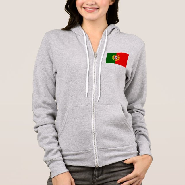 portugiesische Flagge Hoodie (Vorderseite)