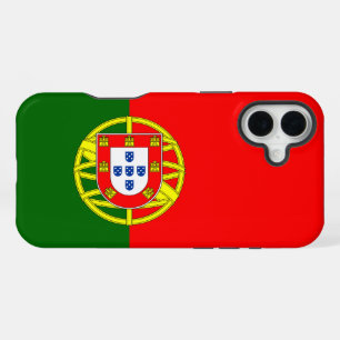 portugiesische Flagge iPhone 16 Plus Hülle