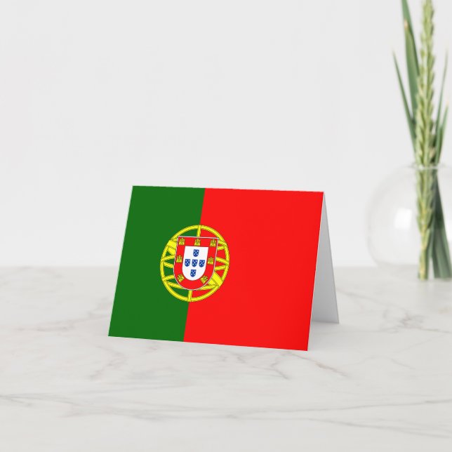 Portugiesische Flagge Karte (Vorderseite)