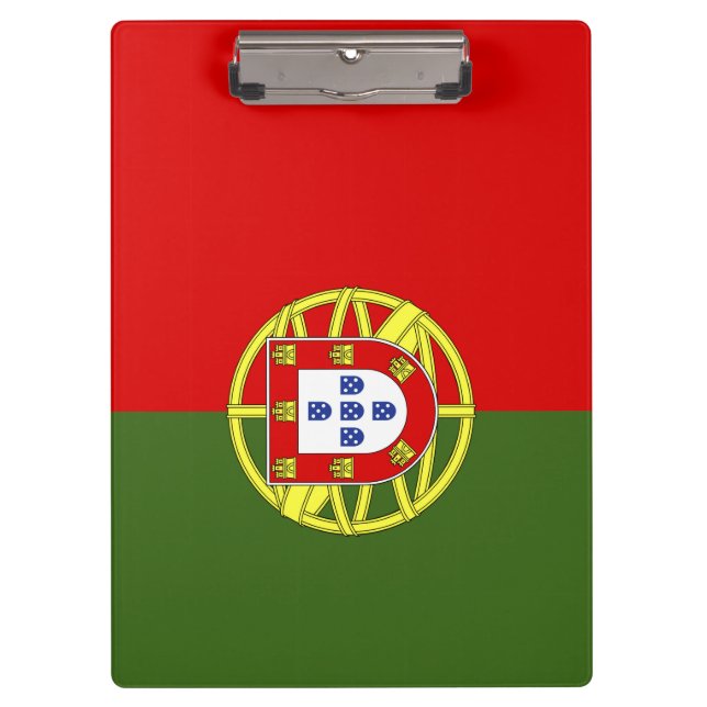 Portugiesische Flagge Klemmbrett (Vorderseite)
