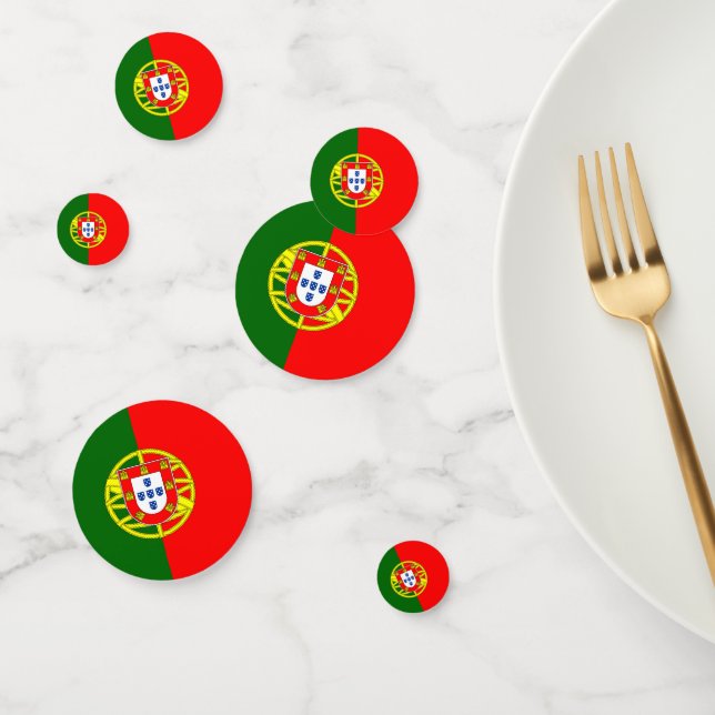 portugiesische Flagge Konfetti (Gruppe)