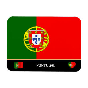 Portugiesische Flagge / Landreise / Portugal Magnet