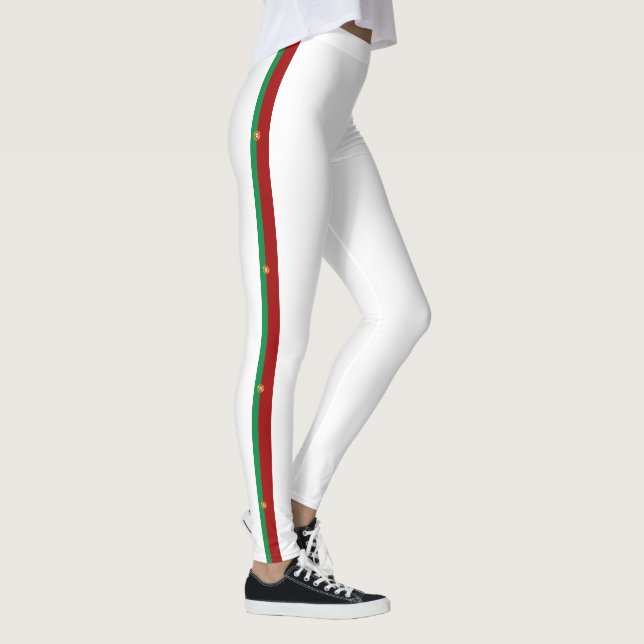 Portugiesische Flagge Leggings (Rechts)