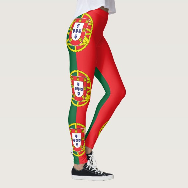 portugiesische Flagge Leggings (Rechts)