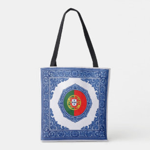 "Portugiesische Flagge": Leinenbeutel mit Aufdruck Tasche
