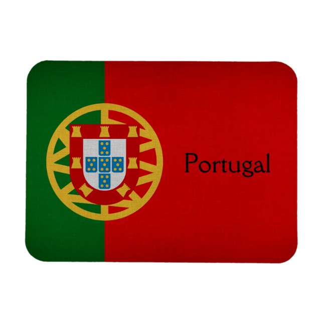 portugiesische Flagge Magnet (Horizontal)