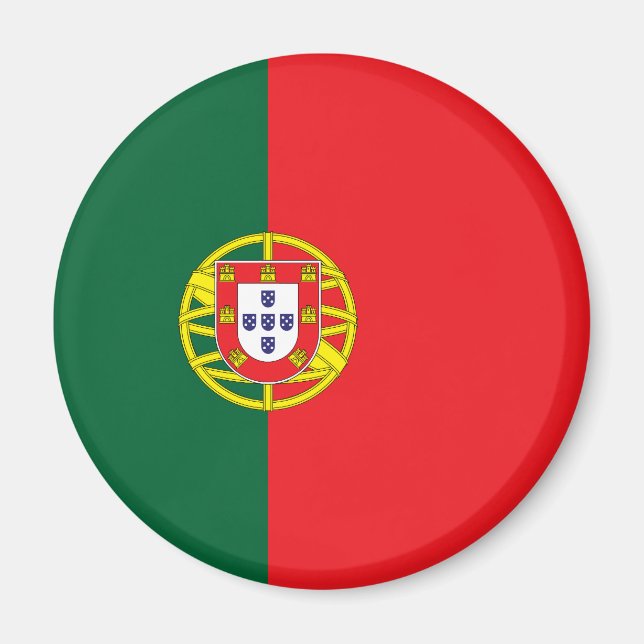 portugiesische Flagge Magnet (Vorne)