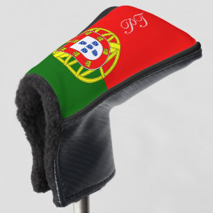 Portugiesische Flagge mit Monogramm Golfkopf-Abdec Golf Headcover