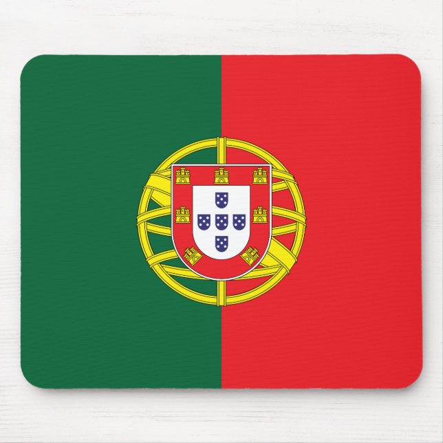 portugiesische Flagge Mousepad (Vorne)