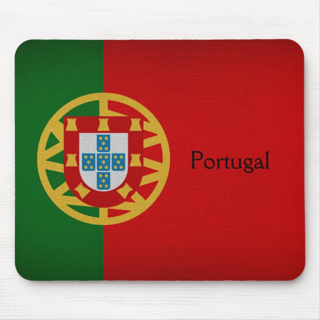 portugiesische Flagge Mousepad (Vorne)