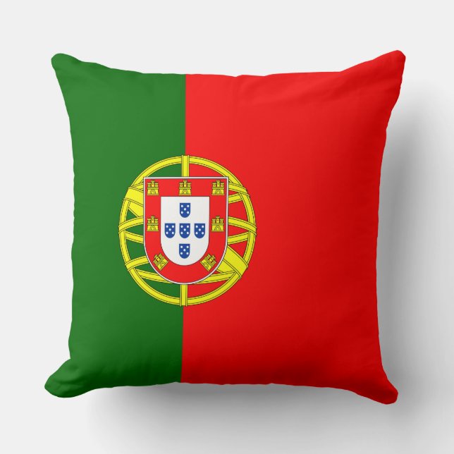 Portugiesische Flagge (Portugal) Kissen (Vorderseite)