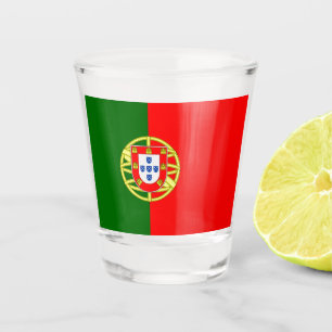Portugiesische Flagge (Portugal) Schnapsglas