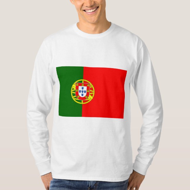 Portugiesische Flagge (Portugal) T-Shirt (Vorderseite)