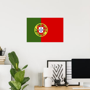 Portugiesische Flagge Poster