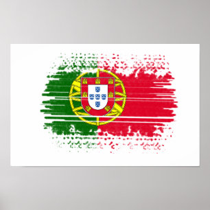 Portugiesische Flagge Poster