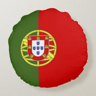 Portugiesische Flagge Rundes Kissen