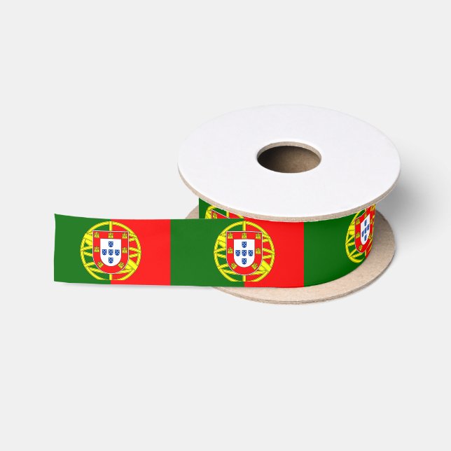 Portugiesische Flagge Satinband (Spule)
