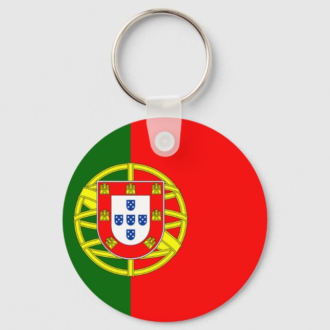 portugiesische Flagge Schlüsselanhänger (Vorderseite)