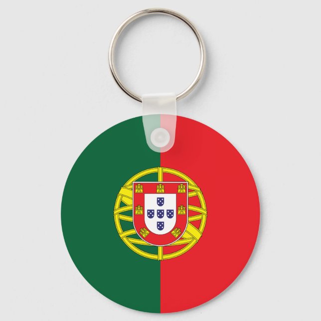 portugiesische Flagge Schlüsselanhänger (Vorderseite)