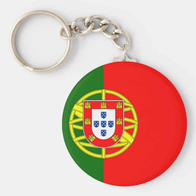 Portugiesische Flagge Schlüsselanhänger (Vorne)