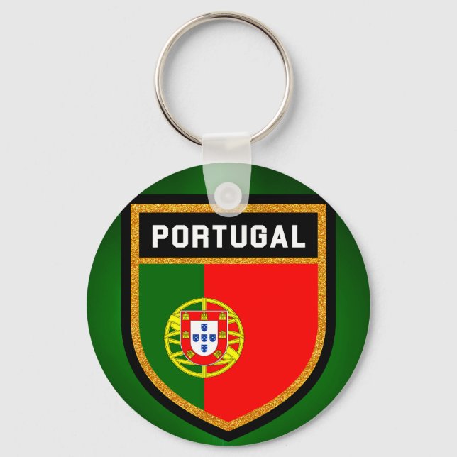 portugiesische Flagge Schlüsselanhänger (Vorderseite)