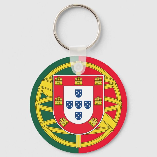 Portugiesische Flagge Schlüsselanhänger (Vorderseite)