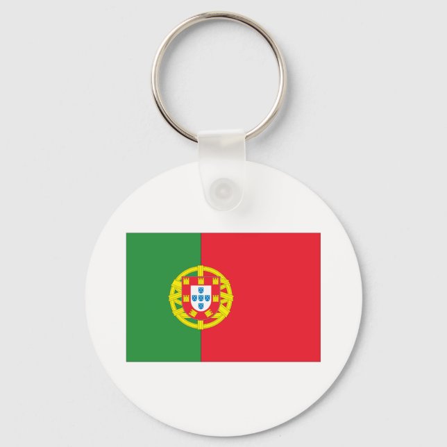 portugiesische Flagge Schlüsselanhänger (Vorderseite)