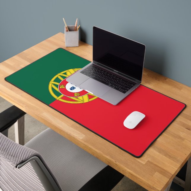Portugiesische Flagge Schreibtischunterlage (Büro 2)