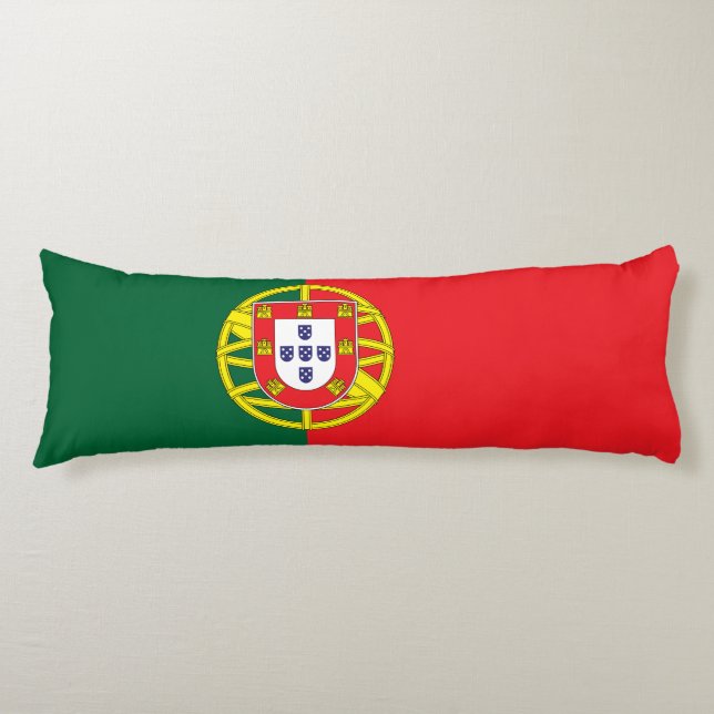 portugiesische Flagge Seitenschläferkissen (Vorderseite)