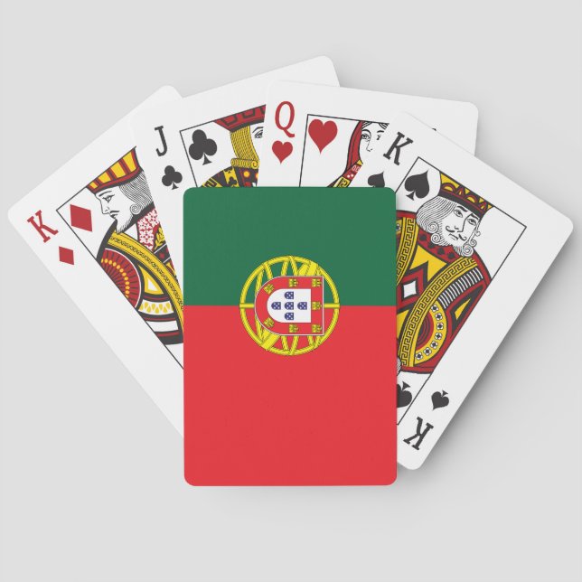 portugiesische Flagge Spielkarten (Rückseite)