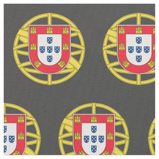 Portugiesische Flagge Stoff (Nahaufnahme)