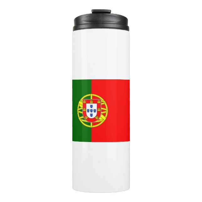 portugiesische Flagge Thermosbecher (Vorderseite)