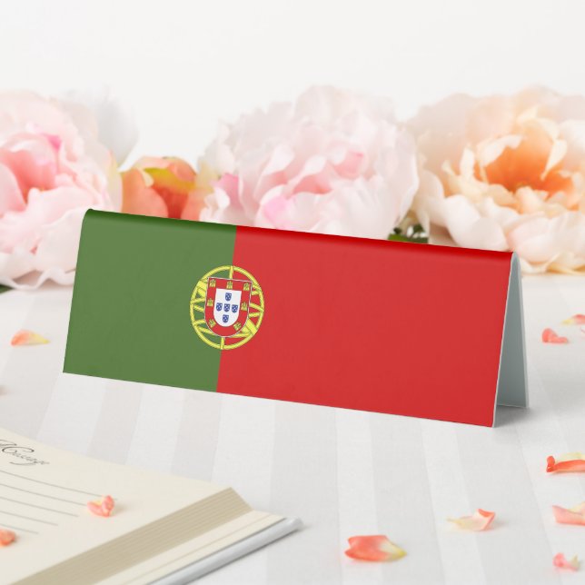 Portugiesische Flagge Tischaufsteller (In Situ (Hochzeit))