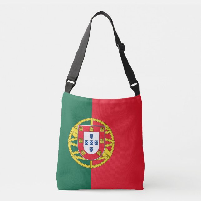 Portugiesische Flagge Tragetaschen Mit Langen Trägern (Vorderseite)
