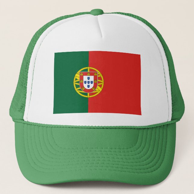 Portugiesische Flagge Truckerkappe (Vorderseite)