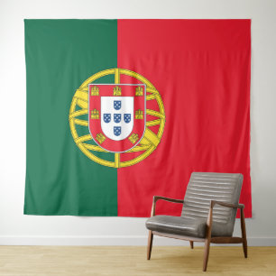 Portugiesische Flagge Wandteppich