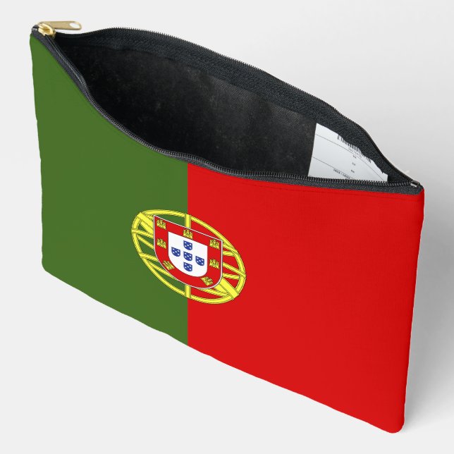Portugiesische Flagge Zubehörtasche (Offen)