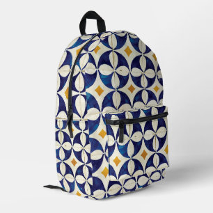 Portugiesische Flies - Azulejo-Muster Bedruckter Rucksack