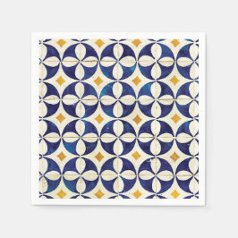 Portugiesische Flies - Azulejo-Muster Serviette