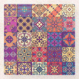 Portugiesische Flies Talavera Style Muster Glasuntersetzer