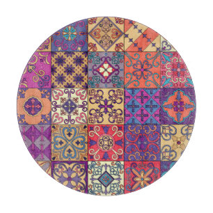 Portugiesische Flies Talavera Style Muster Schneidebrett