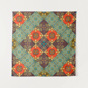 Portugiesische Flies Talavera Style Muster Wandteppich